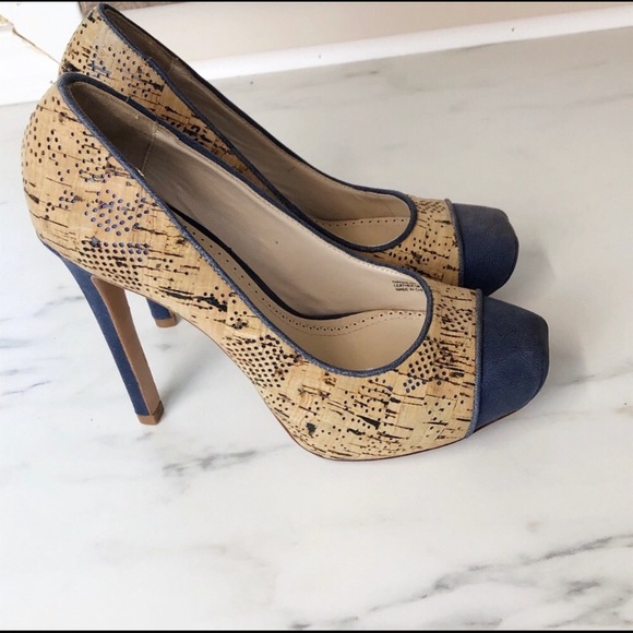 Pour La Victoire Gianna Cork Heels Size 6 M - Picture 5 of 8